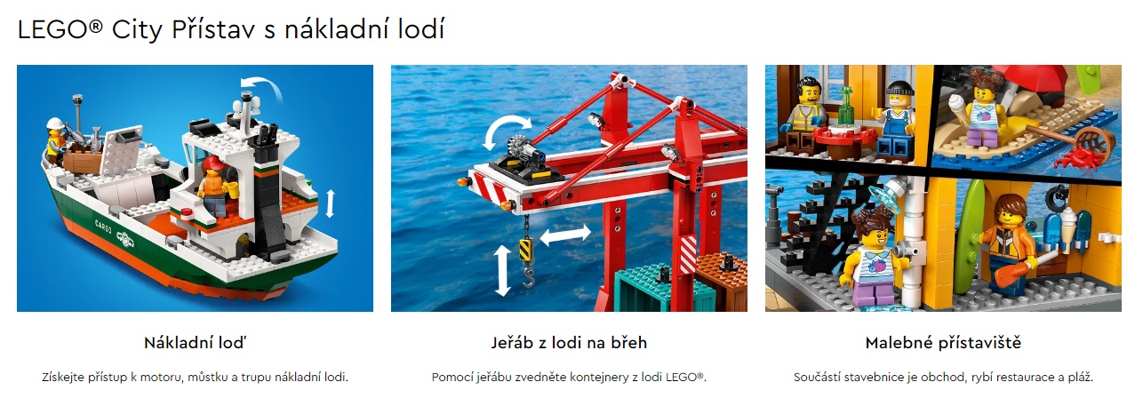 LEGO® 60422 CITY Přístav s nákladní lodí