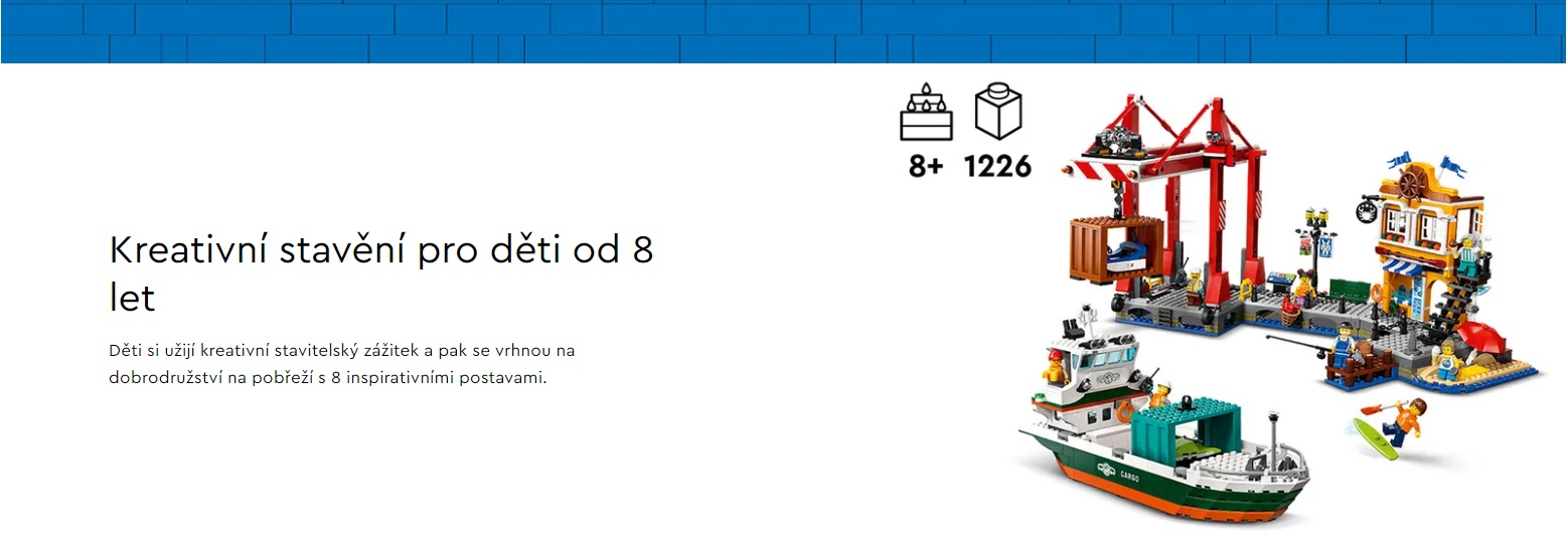LEGO® 60422 CITY Přístav s nákladní lodí
