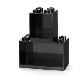 LEGO Policová sada BRICK černá