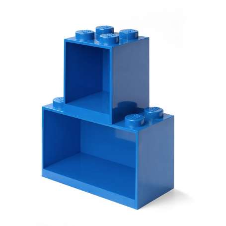 LEGO Policová sada BRICK modrá