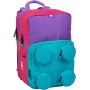 LEGO® BAGS ® Pink/Purple brick 2x2 školní taška Peterson
