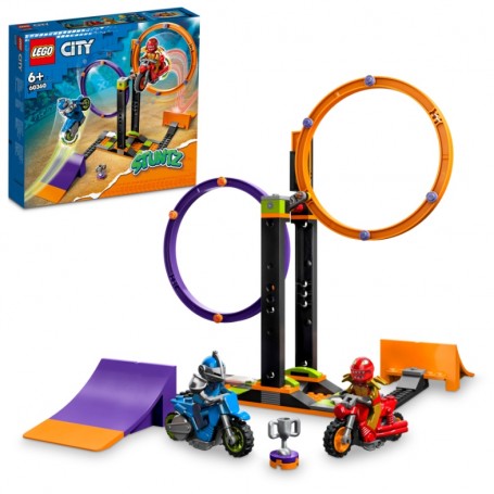 LEGO® 60360 CITYKaskadérská výzva s rotujícími kruhy