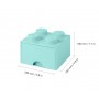 LEGO® STORAGE BOX 4 Úložný box aqua se šuplíky