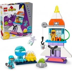 LEGO® 10422 DUPLO Vesmírné dobrodružství s raketoplánem 3 v 1
