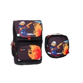 LEGO® BAGS CITY Fire školní taška Large - 2 dílný set
