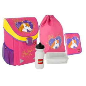LEGO® BAGS GIRL HORSE 12304 Easy školní taška SET 5 d