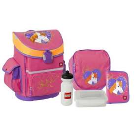 LEGO® BAGS GIRL HORSE 12074 Active školní taška SET 5 dílný