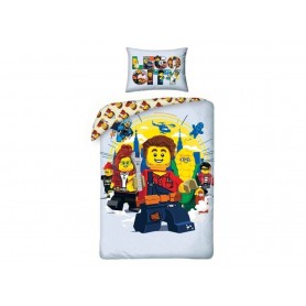 LEGO® 1048 CITY Dobrodružství - povlečení bavlna 140x200, 70x90 cm