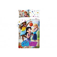 LEGO® 1016 FRIENDS Good Vibes - povlečení bavlna 140x200, 70x90 cm
