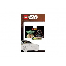 LEGO® STAR WARS™ Yoda a Darth Vader - set stínítko do auta + samolepka