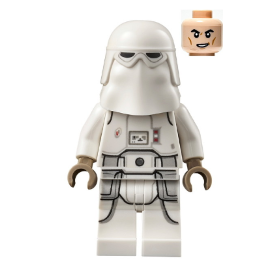 LEGO® Star Wars sw1181 Snowtrooper, Printed Legs, Dark Tan Hands, Cheek Lines, Lopsided