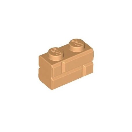 LEGO® DÍLY kostka 1x2 zděná cihla tmavě nugátová (98283)
