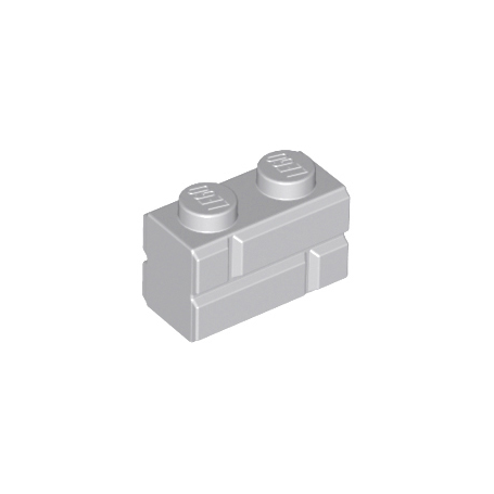 LEGO® DÍLY kostka 1x2 zděná cihla světle šedá (98283)