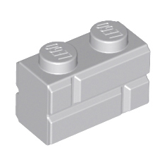 LEGO® DÍLY kostka 1x2 zděná cihla světle šedá (98283)