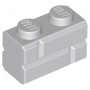 LEGO® DÍLY kostka 1x2 zděná cihla světle šedá (98283)