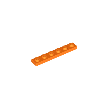 LEGO® CREATOR Podložka na stavění 1x6 oranžová (3666)