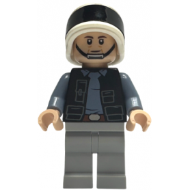 LEGO® Star Wars sw1391 Rebel Fleet Trooper - Male, Vest with Pockets, Black Neck, Dark