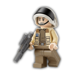 LEGO® Star Wars sw1328 Captain Antilles - Dark Tan Shirt, Large Rank Badge