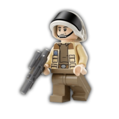 LEGO® Star Wars sw1328 Captain Antilles - Dark Tan Shirt, Large Rank Badge