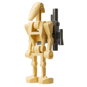 LEGO® Star Wars sw1320 Battle Droid - Tan, Angled Arms, Light Bluish Gray Clip on Back