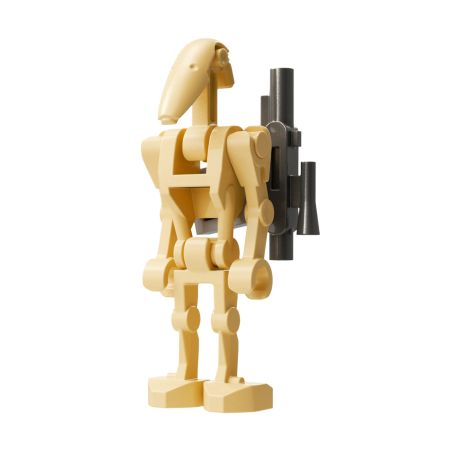 LEGO® Star Wars sw1320 Battle Droid - Tan, Angled Arms, Light Bluish Gray Clip on Back
