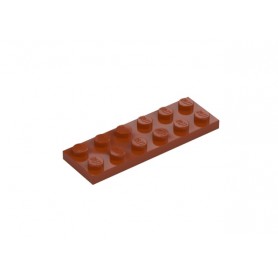 LEGO® CREATOR Podložka 2x6 Hnědooranžová tmavá (3795)
