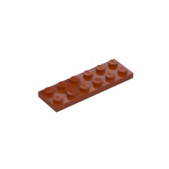LEGO® CREATOR Podložka 2x6 Hnědooranžová tmavá (3795)
