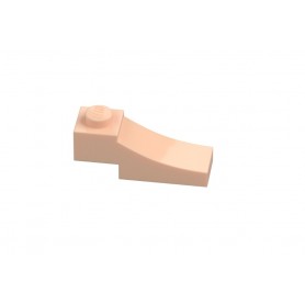LEGO® DÍLY kostka 1x3 s půlobloukem světle nugátová (70681)
