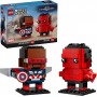 LEGO® 40668 BRICKHEADZ Figurky Kapitána Ameriky a Červeného Hulka