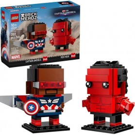 LEGO® 40668 BRICKHEADZ Figurky Kapitána Ameriky a Červeného Hulka