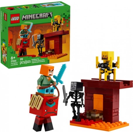 LEGO® 21266 MINECRAFT® Lávová bitva v Netheru