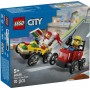 LEGO® 60458 CITY Závodní balíček: Rozvoz pizzy vs. hasičské auto