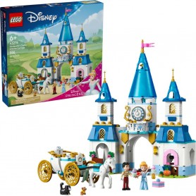 LEGO® 43275 DISNEY™ Popelčin zámek a kočár s koňmi