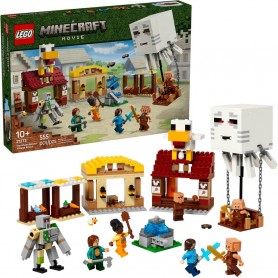 LEGO® 21273 MINECRAFT® MOVIE Balón v podobě ďasa a útok na vesnici