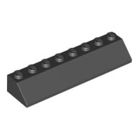 LEGO® DÍLY Střešní kostka 2x8 45 st. šikmá černá - 4445