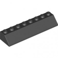 LEGO® DÍLY Střešní kostka 2x8 45 st. šikmá černá - 4445