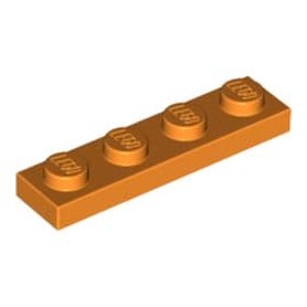 LEGO CREATOR Podložka na stavění 1x4 oranžová (3710)