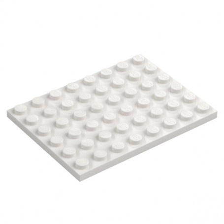 LEGO® CREATOR Podložka na stavění 6x8 bílá (3036)