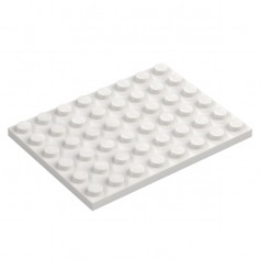 LEGO® CREATOR Podložka na stavění 6x8 bílá (3036)