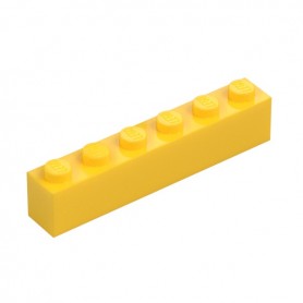 LEGO® DÍLY kostka 1x6 žlutá (3009)