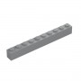 LEGO DÍLY kostka 1x10 šedá (6111)