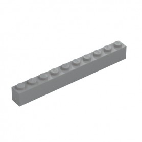 LEGO DÍLY kostka 1x10 šedá (6111)