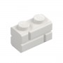 LEGO® DÍLY kostka 1x2 zděná cihla bílá (98283)