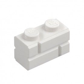 LEGO® DÍLY kostka 1x2 zděná cihla bílá (98283)