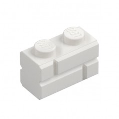 LEGO® DÍLY kostka 1x2 zděná cihla bílá (98283)