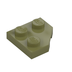 LEGO® CREATOR podložka rohová 2x2 olivová (26601)