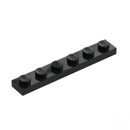 LEGO® CREATOR Podložka na stavění 1x6 černá (3666)