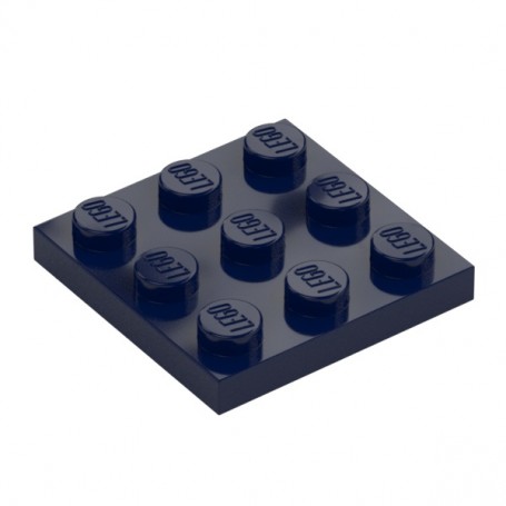 LEGO® DÍLY podložka 3x3 tmavě modrá 11212