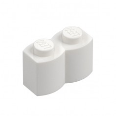 LEGO® DÍLY kostka palisáda 1x2 bílá (30136)