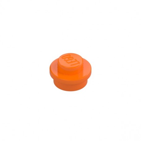 LEGO DÍLY deska kulatá 1x1 oranžová (6141)
